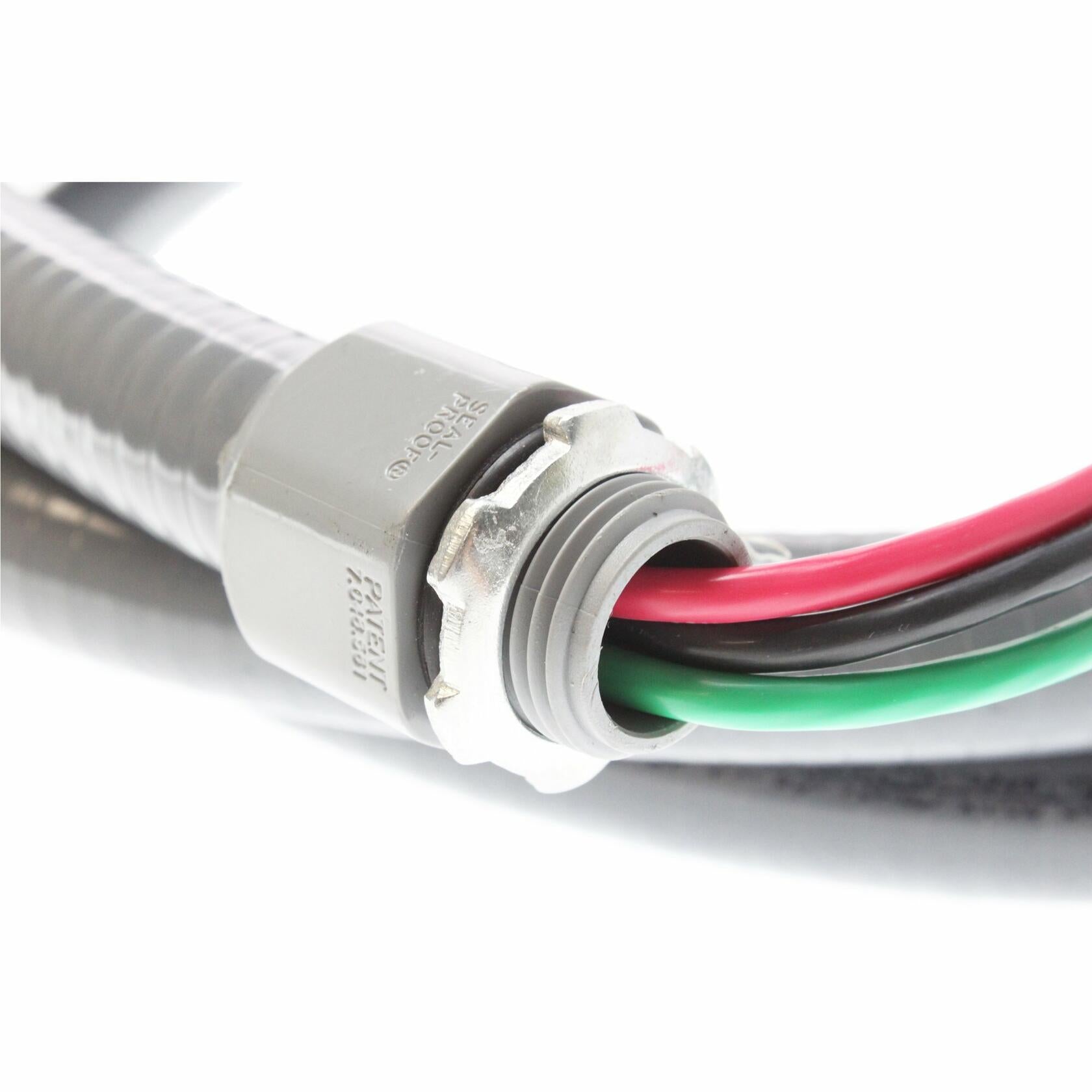 Southwire 55189407 55189401 Liquid Tight Flexible Whip; 1/2 In X 6 Ft; Pvc ; Grey