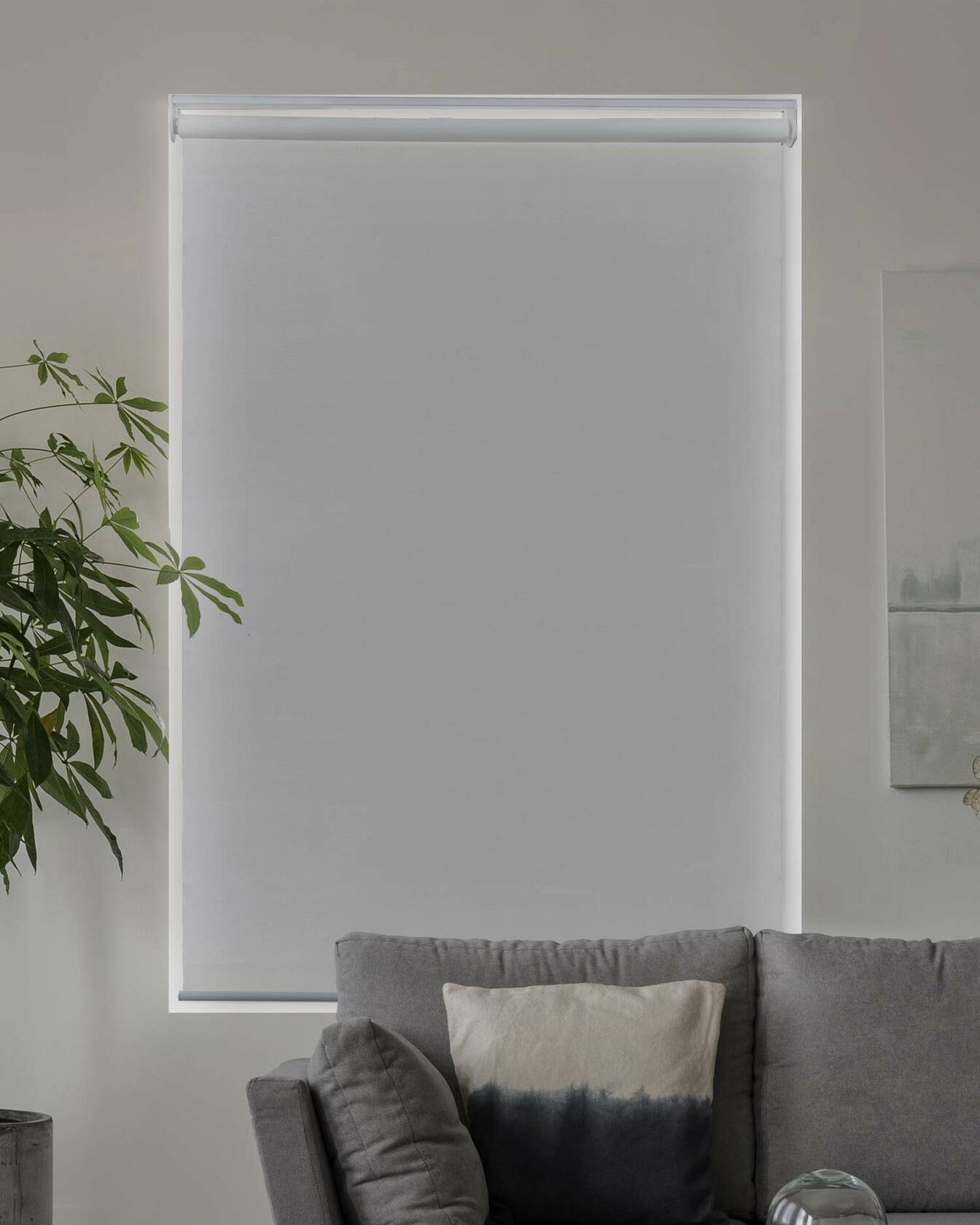 CHICOLOGY Roller Window Shades , Window Blinds , Window Shades for Home , Roller Shades , Window Treatments , Window Blinds Cordless , Door Blinds , Byssus White (Blackout), 33"W X 72"H