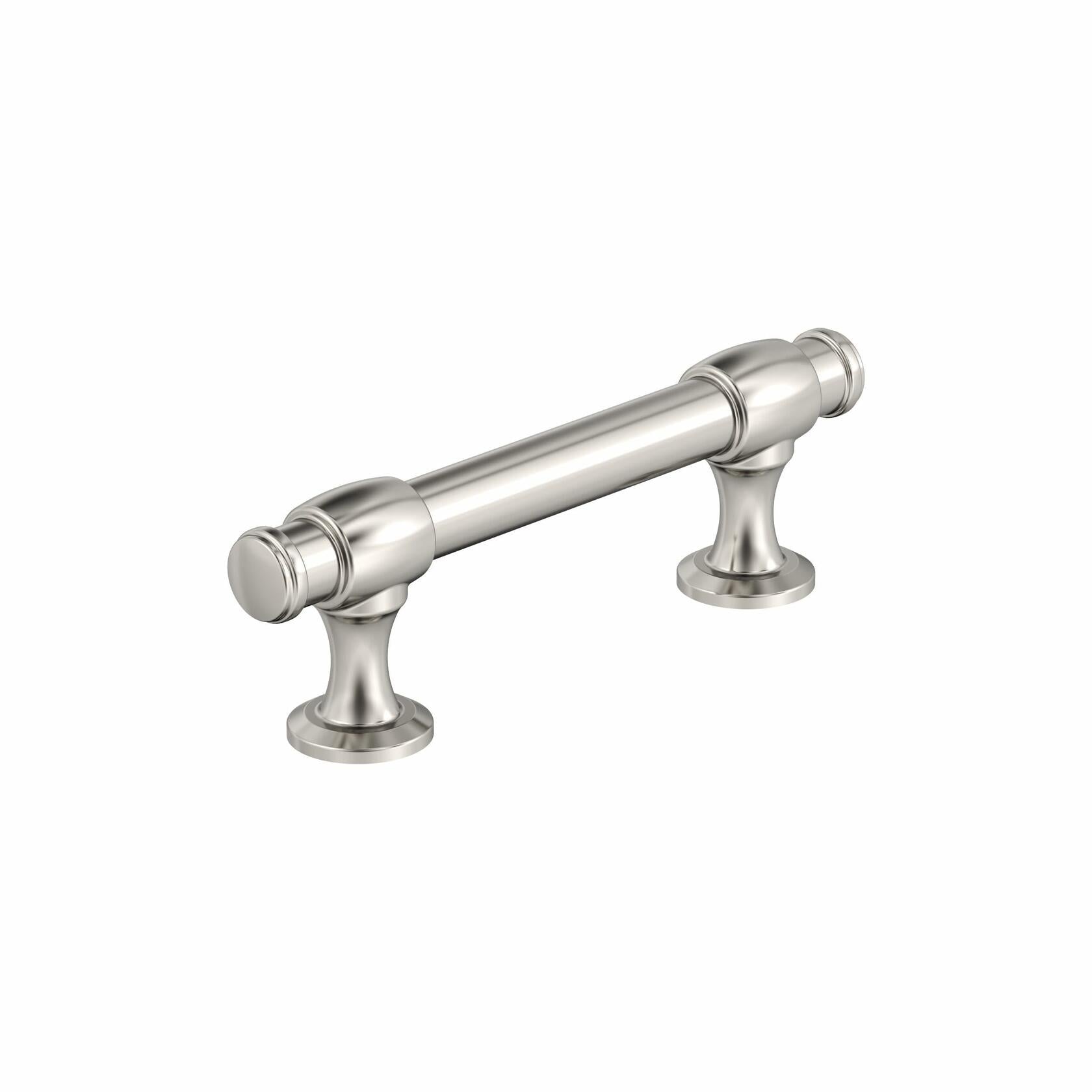 Amerock BP36770PN | Winsome 3 inch (76mm) Center-to-Center Polished Nickel Cabinet Pull | Kitchen Cabinet Hardware | Furniture Hardware | Drawer Handle