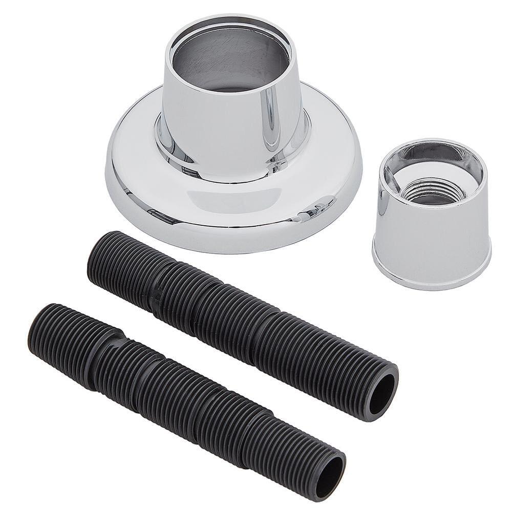 Tub Shower Flange in Chrome with Adjustable Nipple