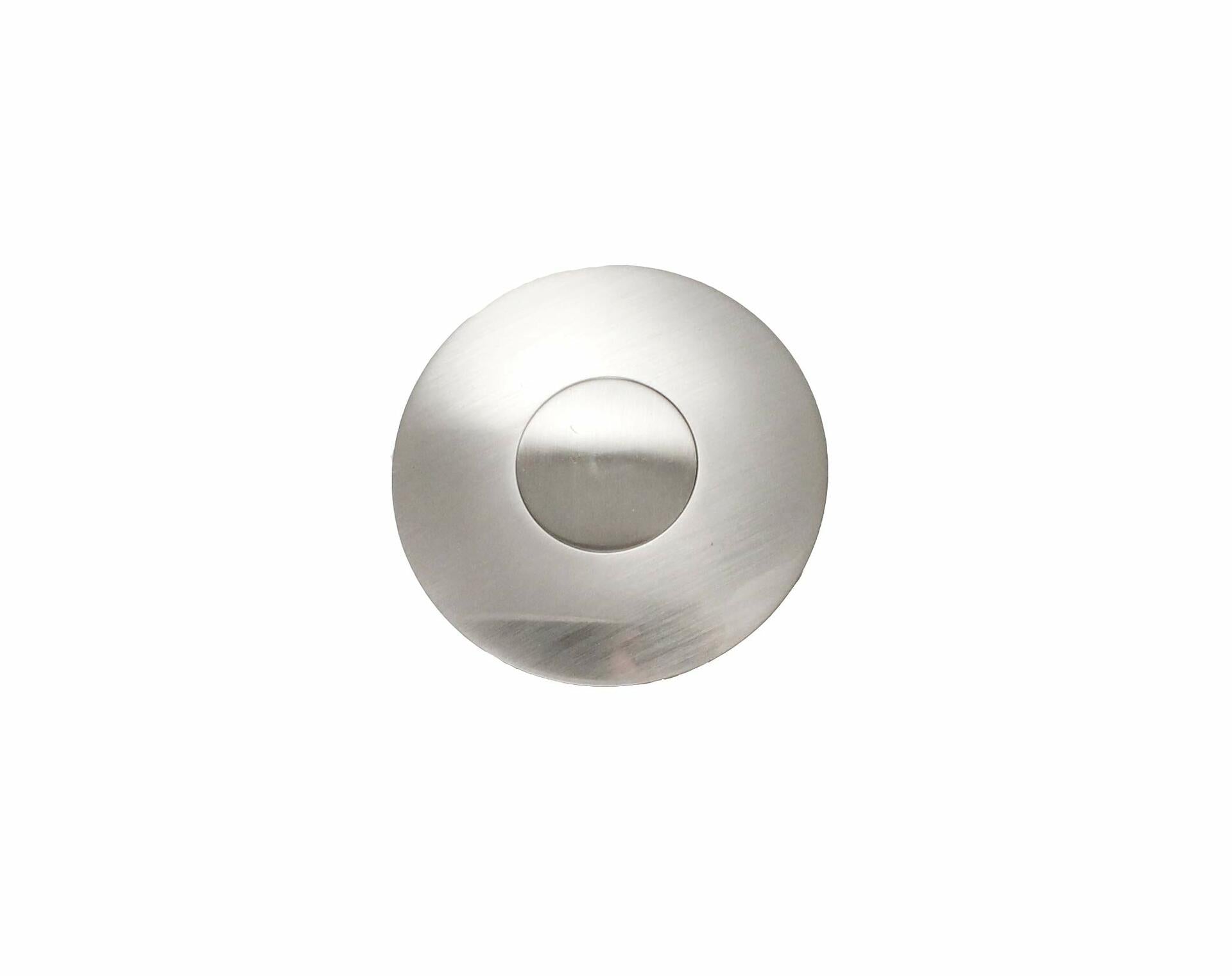 Keeney Universal Button Bathroom Sink Drain with Overflow, Brushed Nickel