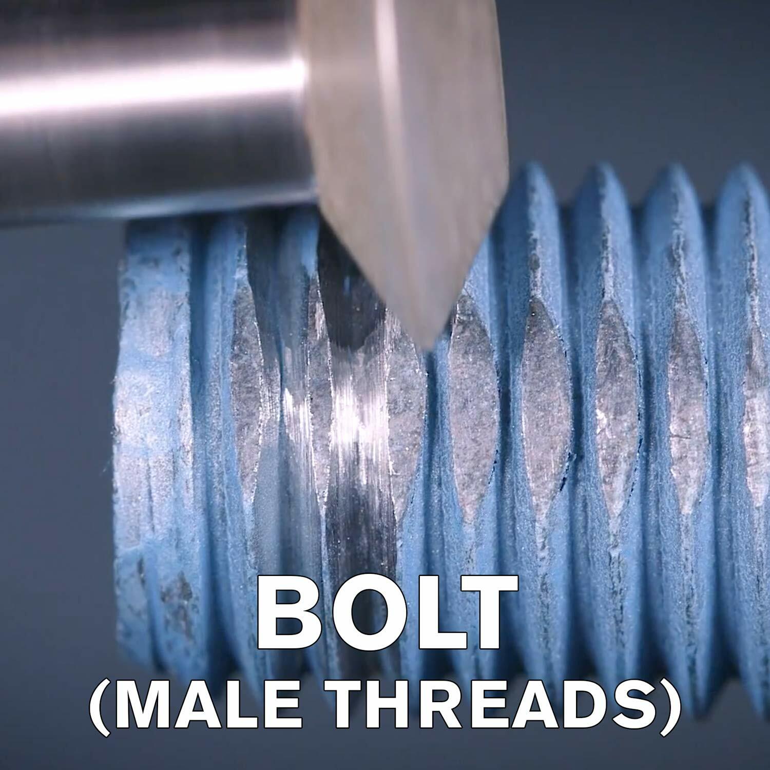 Rotary Thread Repair Kits - Faster & Easier to Chase, Restore & Clean Internal or External Threads, All in One Universal Thread Files Set, Inch, Metric, Grooves, Glands, Acme & Buttress