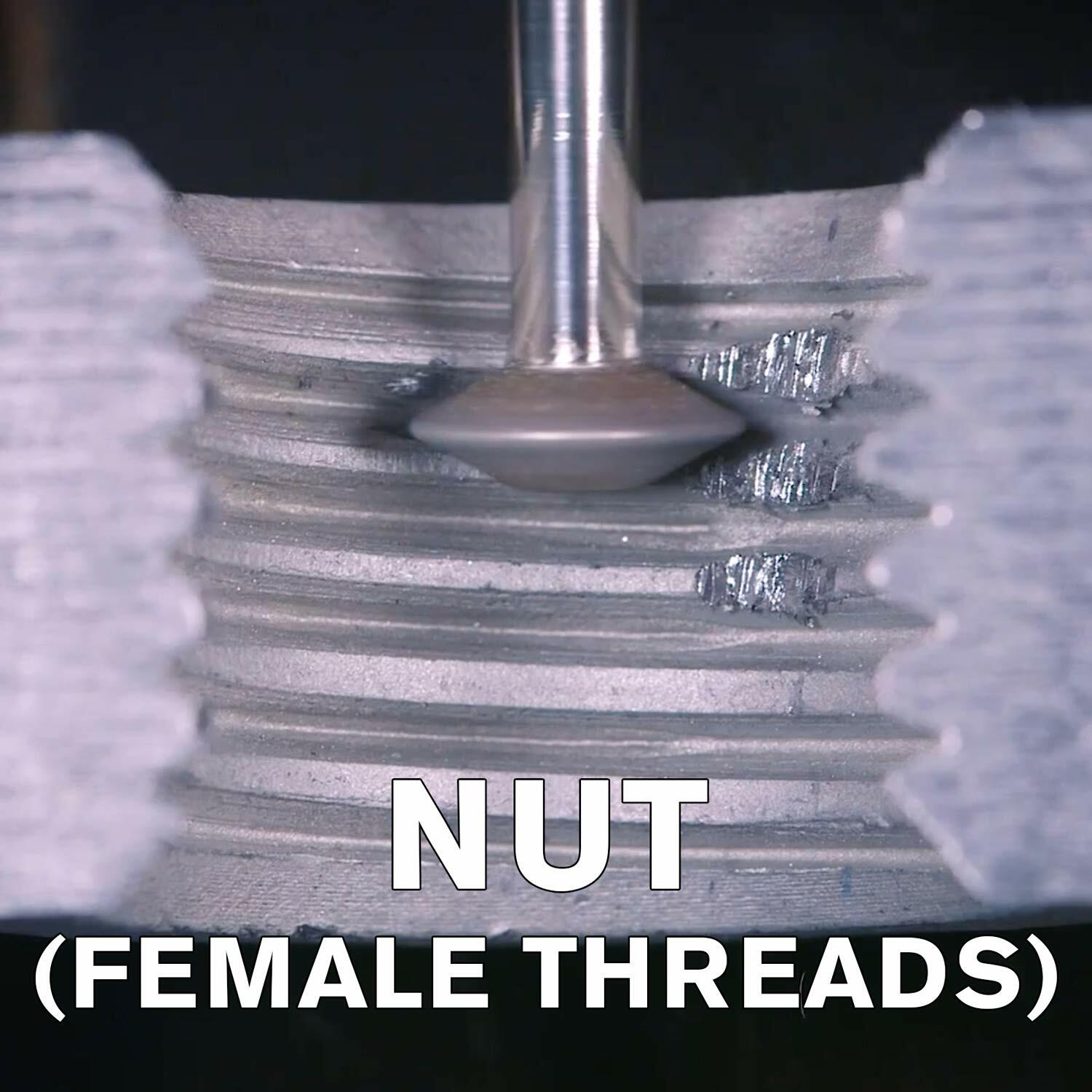 Rotary Thread Repair Kits - Faster & Easier to Chase, Restore & Clean Internal or External Threads, All in One Universal Thread Files Set, Inch, Metric, Grooves, Glands, Acme & Buttress