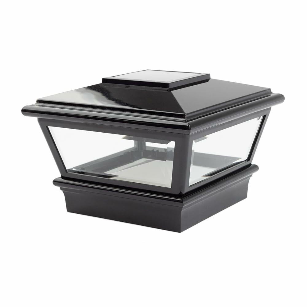 Deckorators 4 in. x 4 in. Black Solar VersaCap