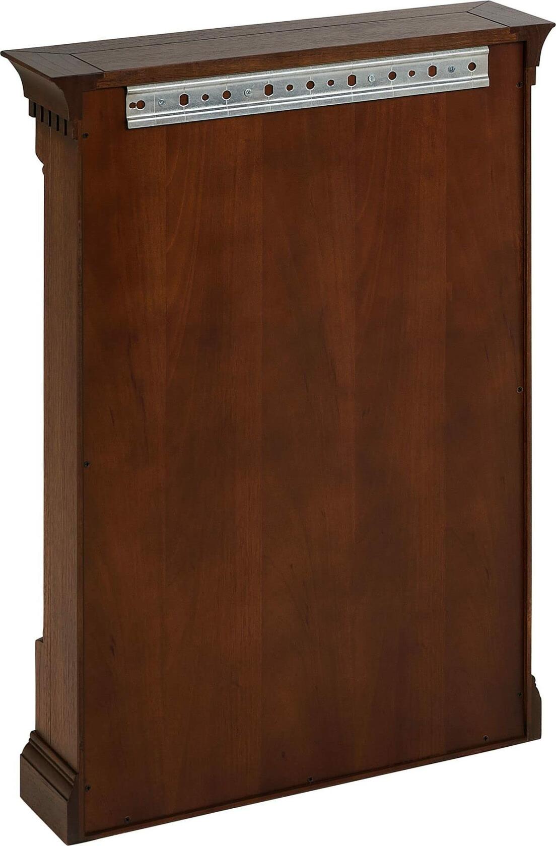 Signature Hardware 484247 Claudia 24" Mahogany Framed Single Door Medicine Cabinet - Antique Coffee