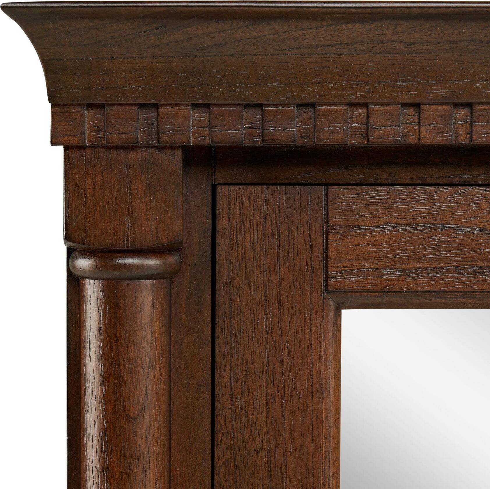 Signature Hardware 484247 Claudia 24" Mahogany Framed Single Door Medicine Cabinet - Antique Coffee