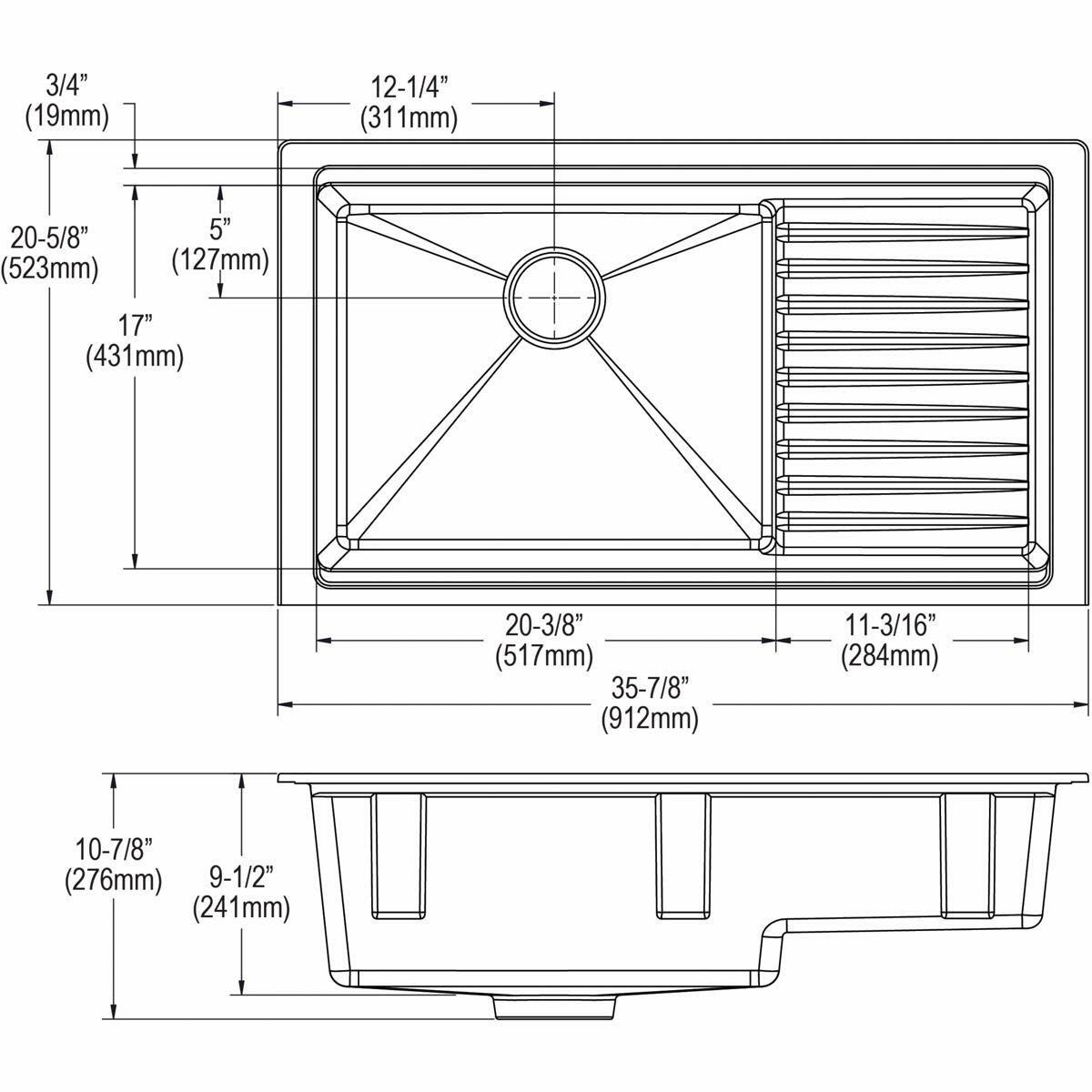 Elkay ELXUDB3620BGCA0 - Kitchen Sink Fixture