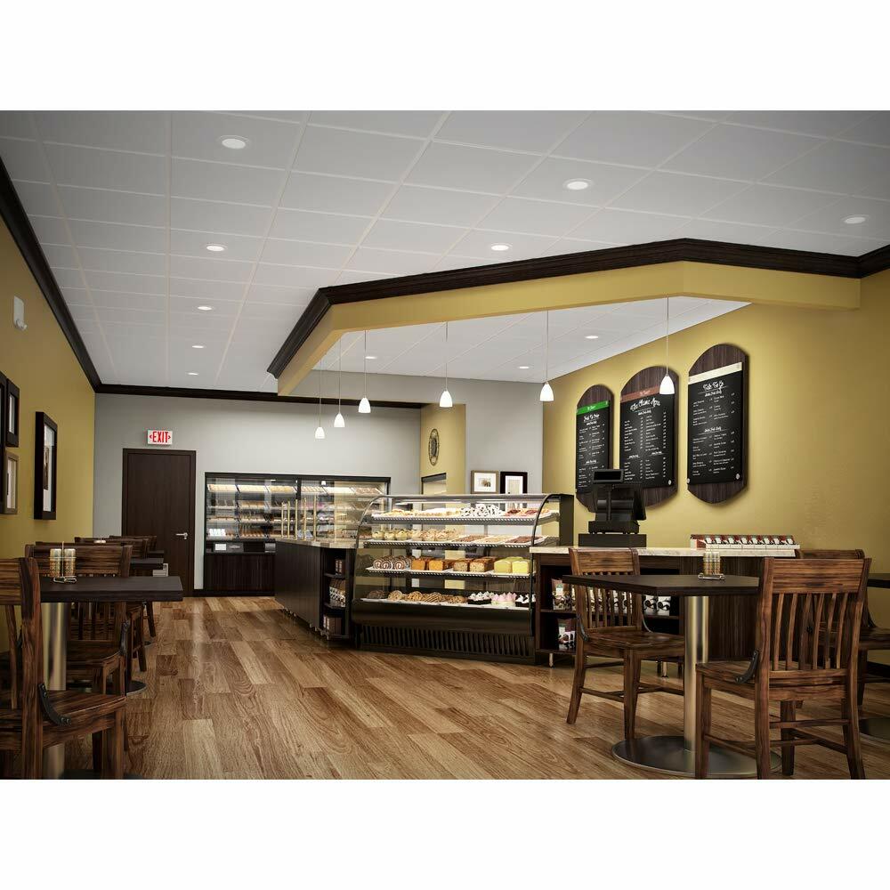 HALO RL 4 in. White Integrated LED Recessed Ceiling Light Retrofit Trim with Selectable CCT (2700K-5000K)