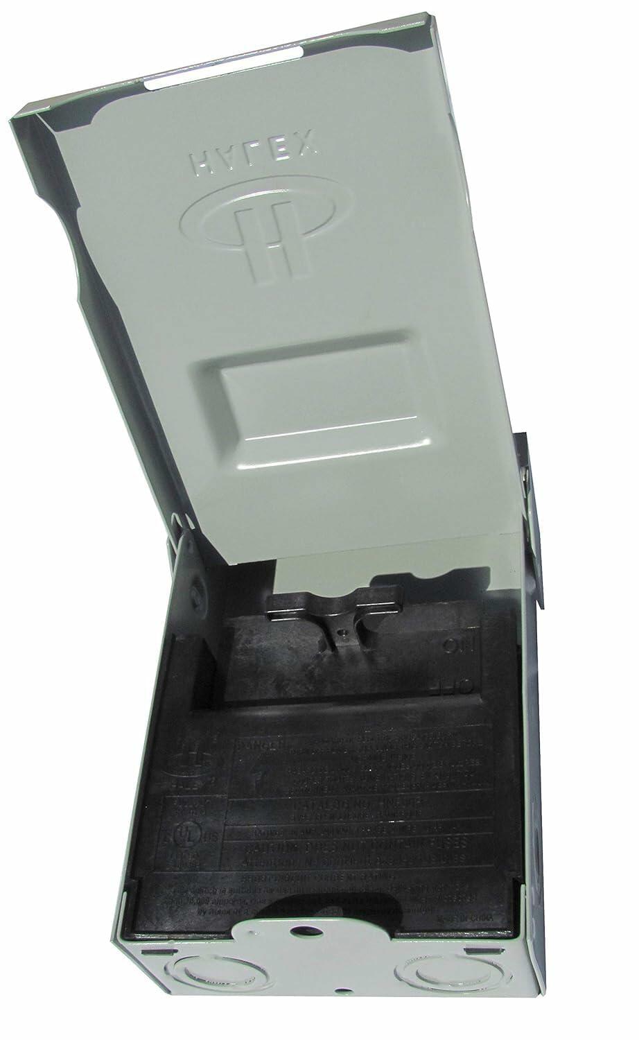 Halex - 60-AMP 120/240-Volt Non-Fuse Metallic AC Disconnect - HNF60R � 1 Per Pack � ANSI Certified & UL Listed