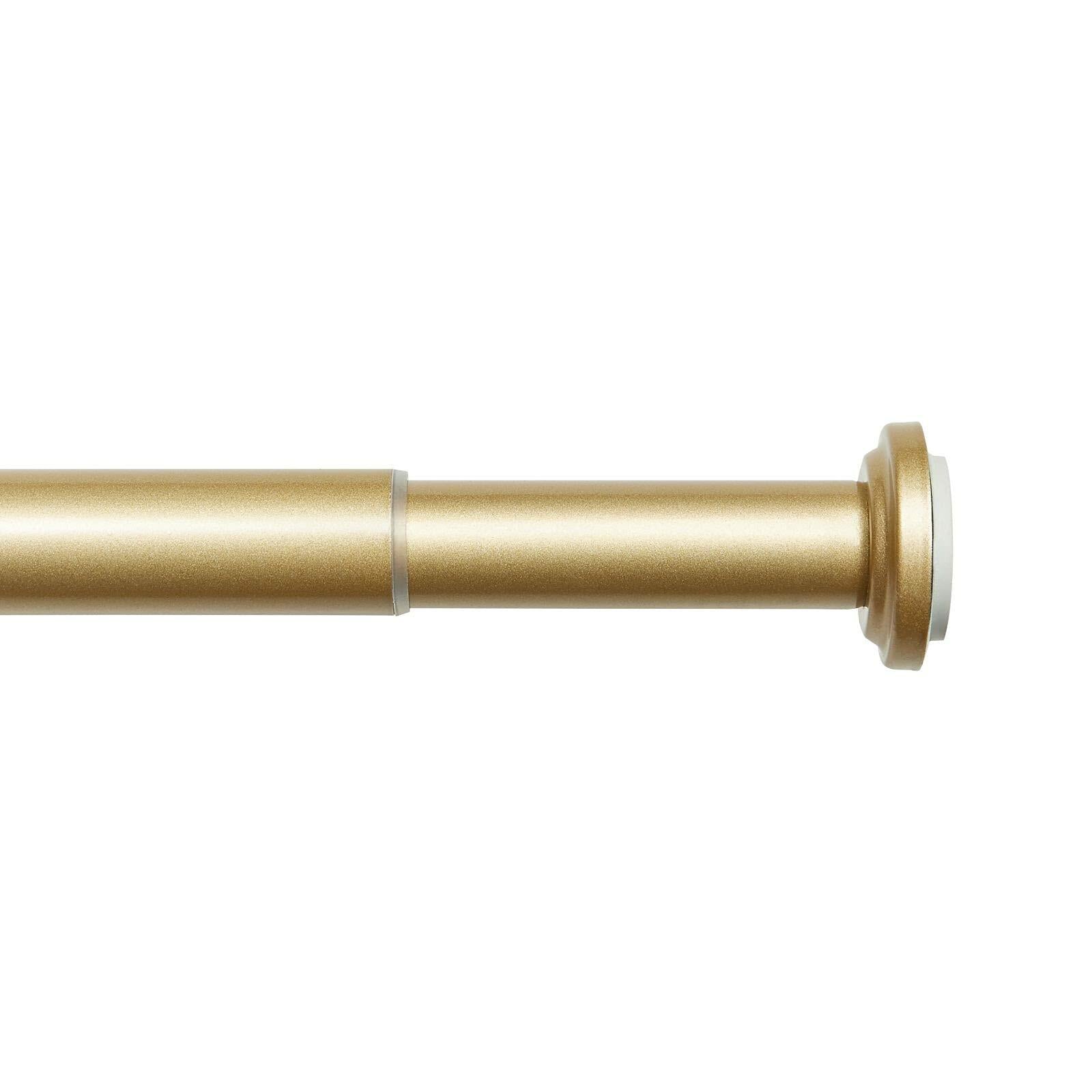 Exclusive Home Tension Rod, Gold, Adjustable 48"-84"