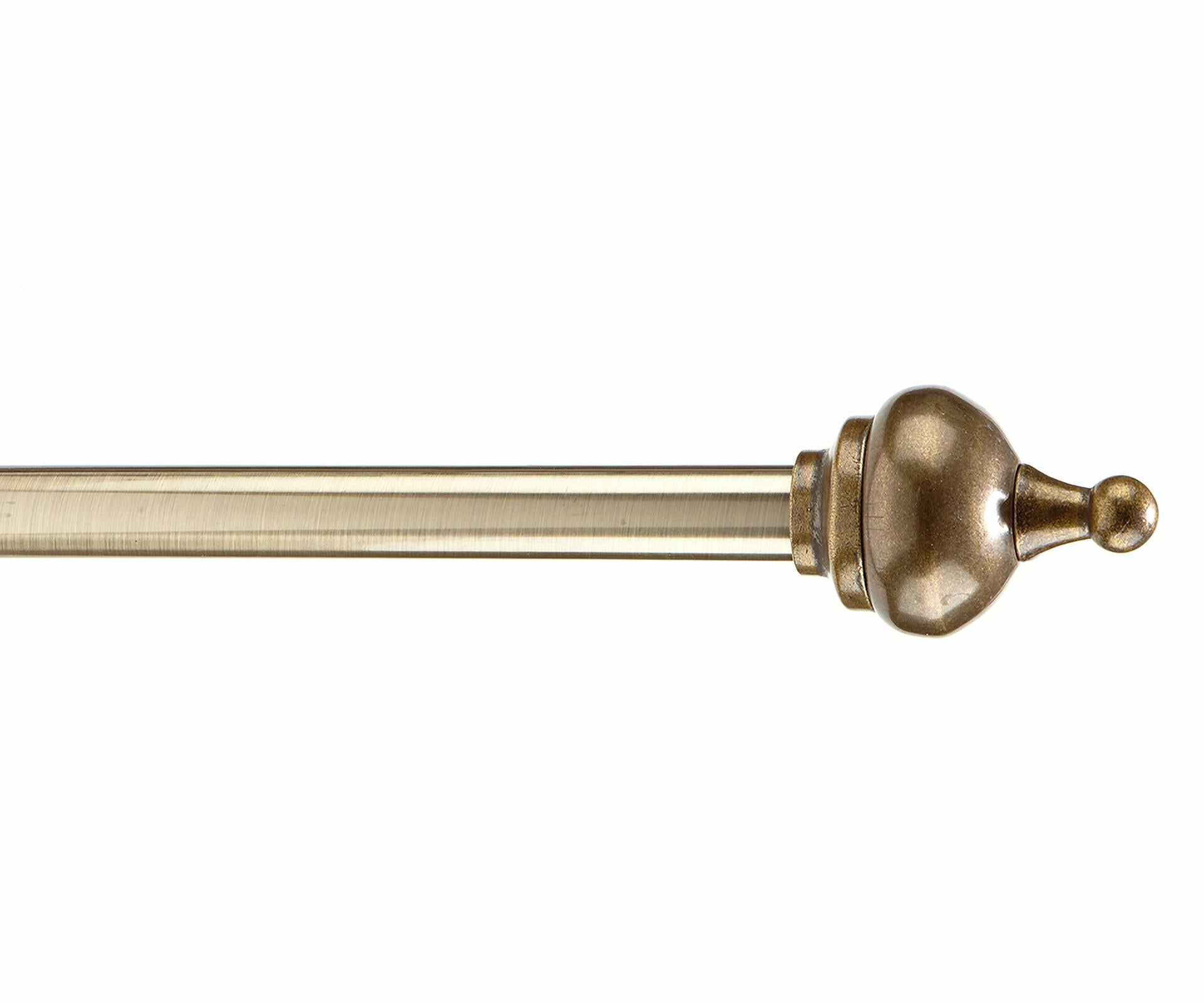 Home Details Tulip Adjustable 28"-48" Curtain Rod, Antique