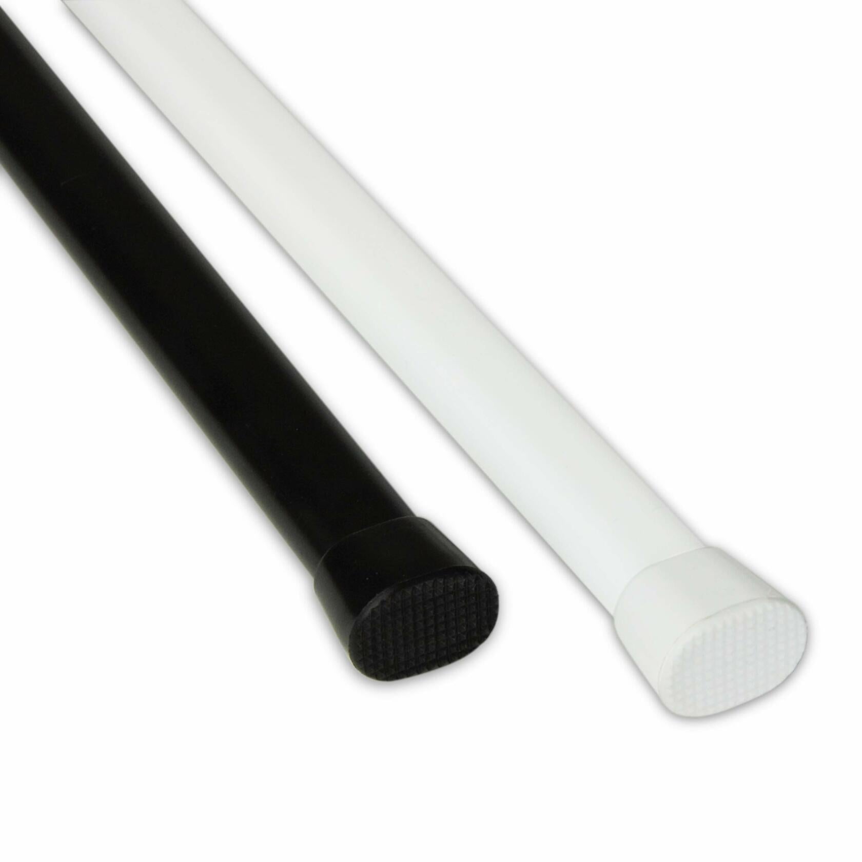 Rod Desyne Oval Spring Tension Rod 22"-36", Black, 22-36"