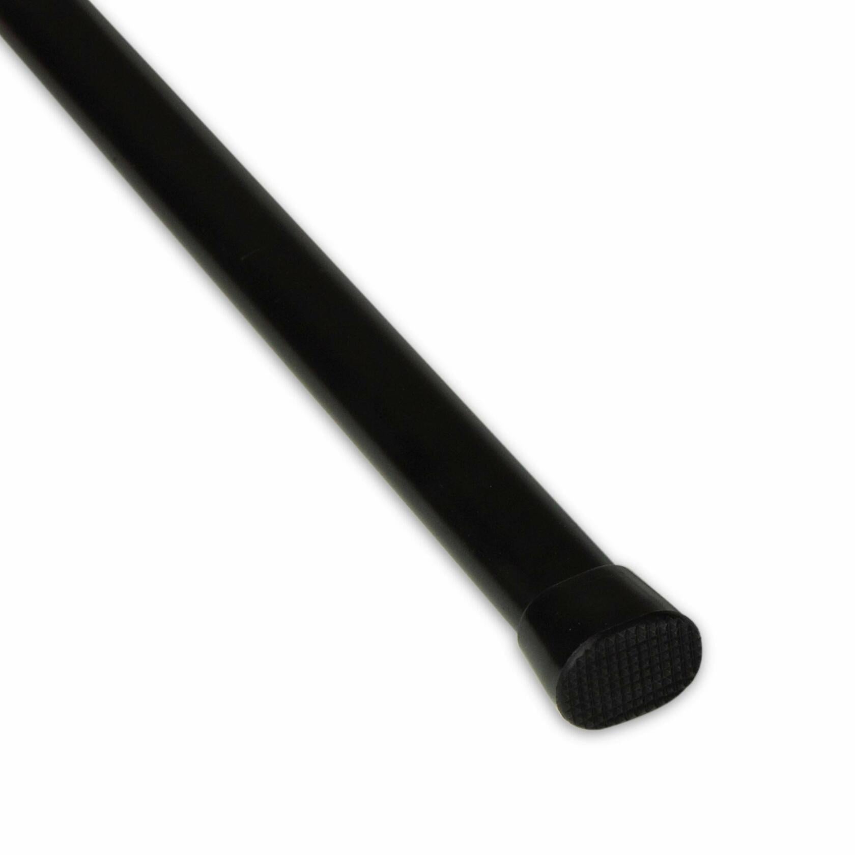 Rod Desyne Oval Spring Tension Rod 22"-36", Black, 22-36"