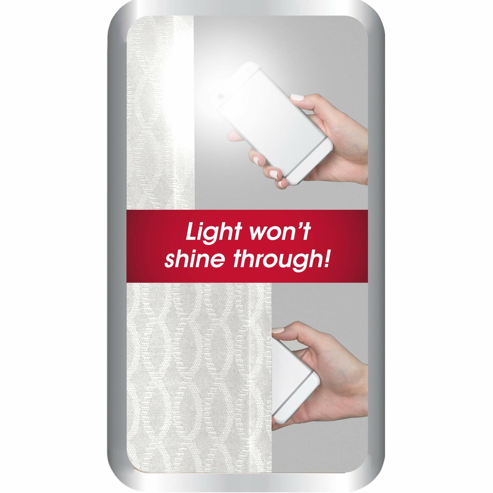 Maytex Jamie Blackout Window Curtain, 50 inches x 84 inches, Bleached Linen