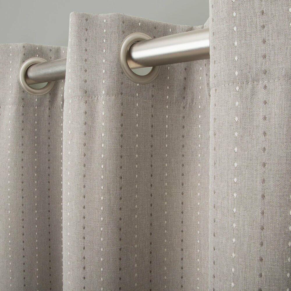Ricardo Grand Pointe Grommet Blackout Curtain Panel Smoke 54 x 63 63 Inches
