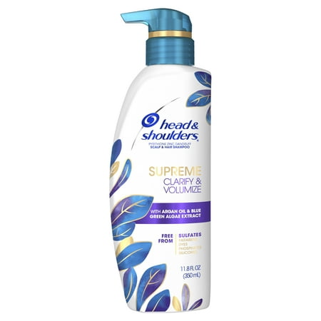 Head & Shoulders Supreme Clarify & Volumize Shampoo  Sulfate Free  for All Hair Types  11.8 fl oz