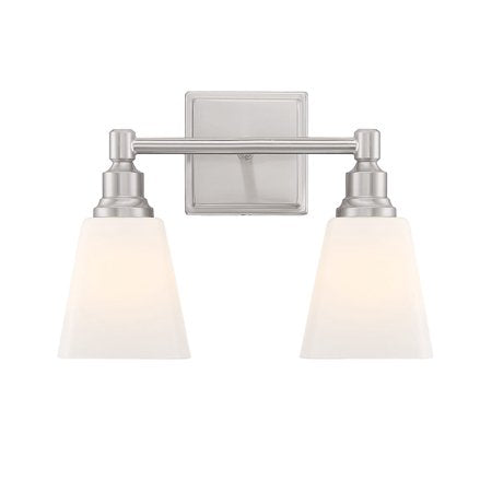 Park Harbor Phvl3182 Leadwell 2 Light 14  Wide Bathroom Vanity Light - Nickel