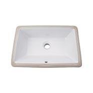 Hardware Resources H8909WH Undermount Porcelain Rectangle Sink Basin