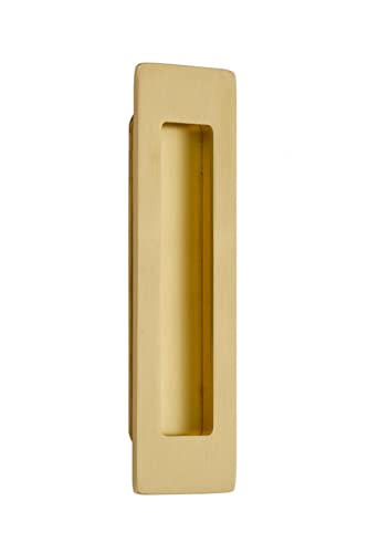 Emtek 220306US4 Emtek 220306 Modern Rectangular 6 Inch Tall Rectangular Flush Door Pull