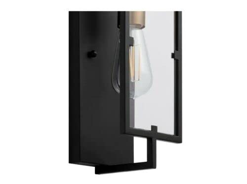 Home Decorators Kenton 1 Light Matte Black Indoor Wall Sconce