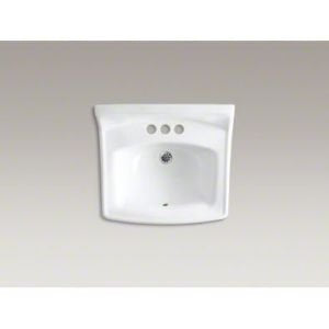 KOHLER K-2032-0 Greenwich Wall-Mount Bathroom Sink, White