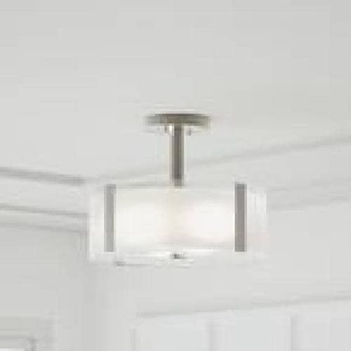 Home Decorators Collection 3-Light Polished Chrome Semi Flush Mount