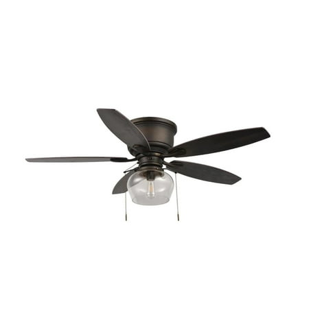 Hampton Bay Stoneridge 52  LED Indoor/Outdoor Bronze Hugger Ceiling Fan w/Light