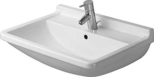 Washbasin 60 cm Starck 3 with overflow white