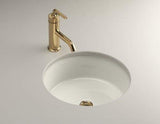 Kohler K-2883-96 Vitreous china undermount Round Bathroom Sink, 20.75 x 18 x 9.75 inches, Biscuit