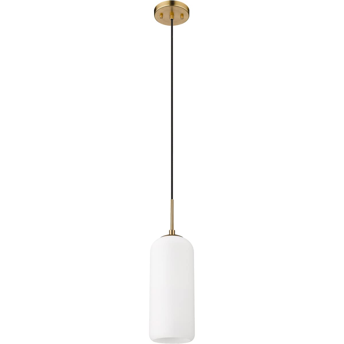 Monty - 1 Light Pendant in Mid-Century Style-17 Inches Tall and 5.25 Inches Wide -Traditional Installation