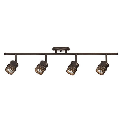 Globe Electric Oil Rubbed Bronze Black 4 lights Halogen Track Light Kit