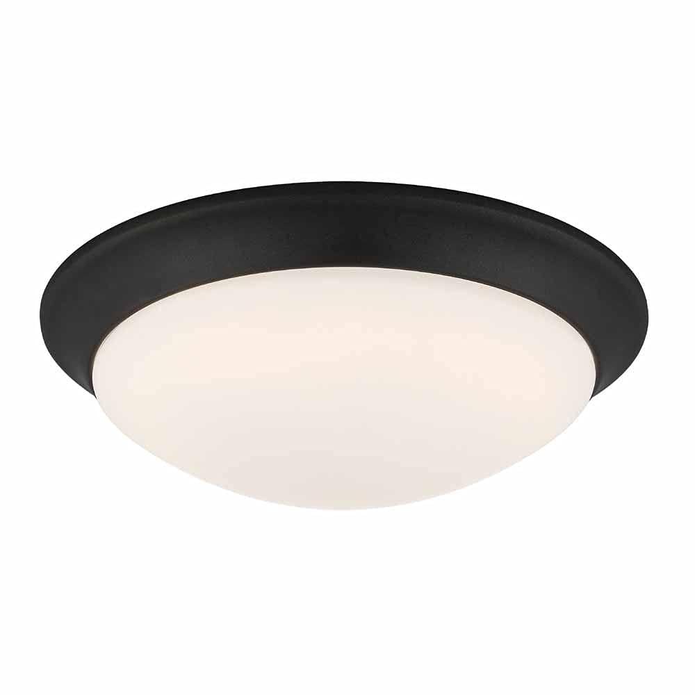 Hampton Bay Lighting Stetson 11 in. 1-Light Satin Bronze Selectable CCT LED Flush Mount, HB1022C-5CCT-34