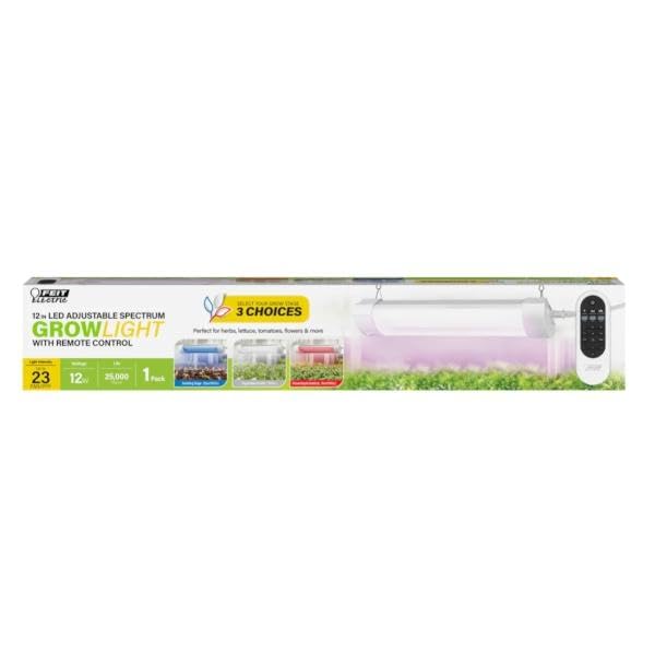12 in. 12W Full Spectrum LED Grow Light with Remote Control