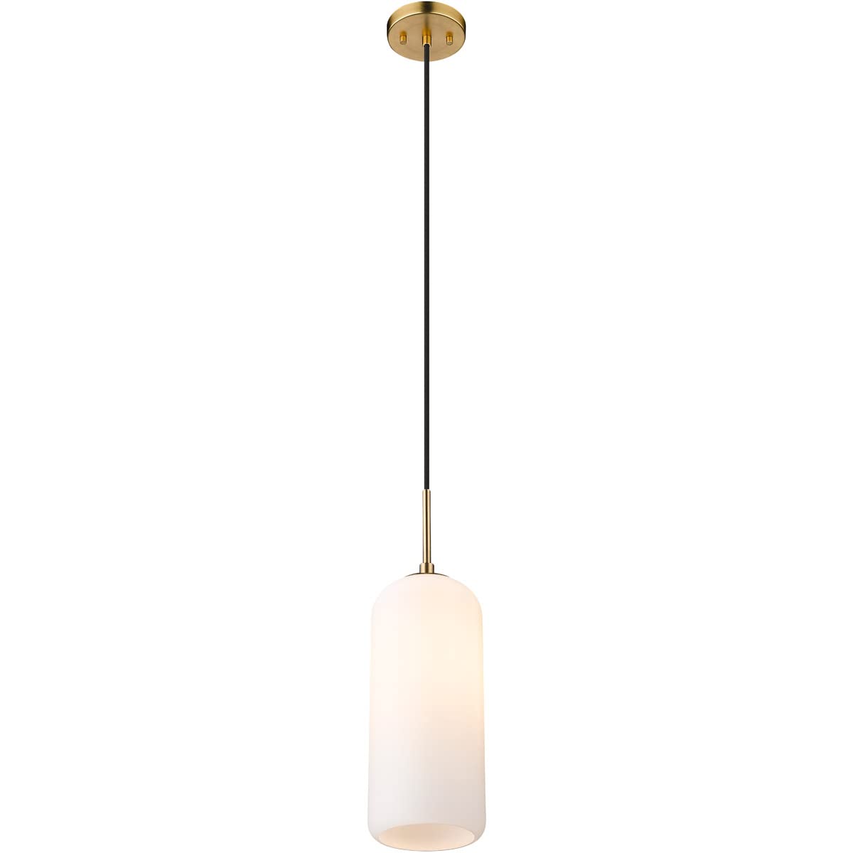 Monty - 1 Light Pendant in Mid-Century Style-17 Inches Tall and 5.25 Inches Wide -Traditional Installation