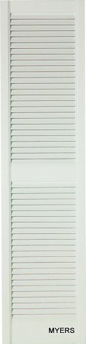 Ply Gem White 15”x39” Louver Shutter Pair