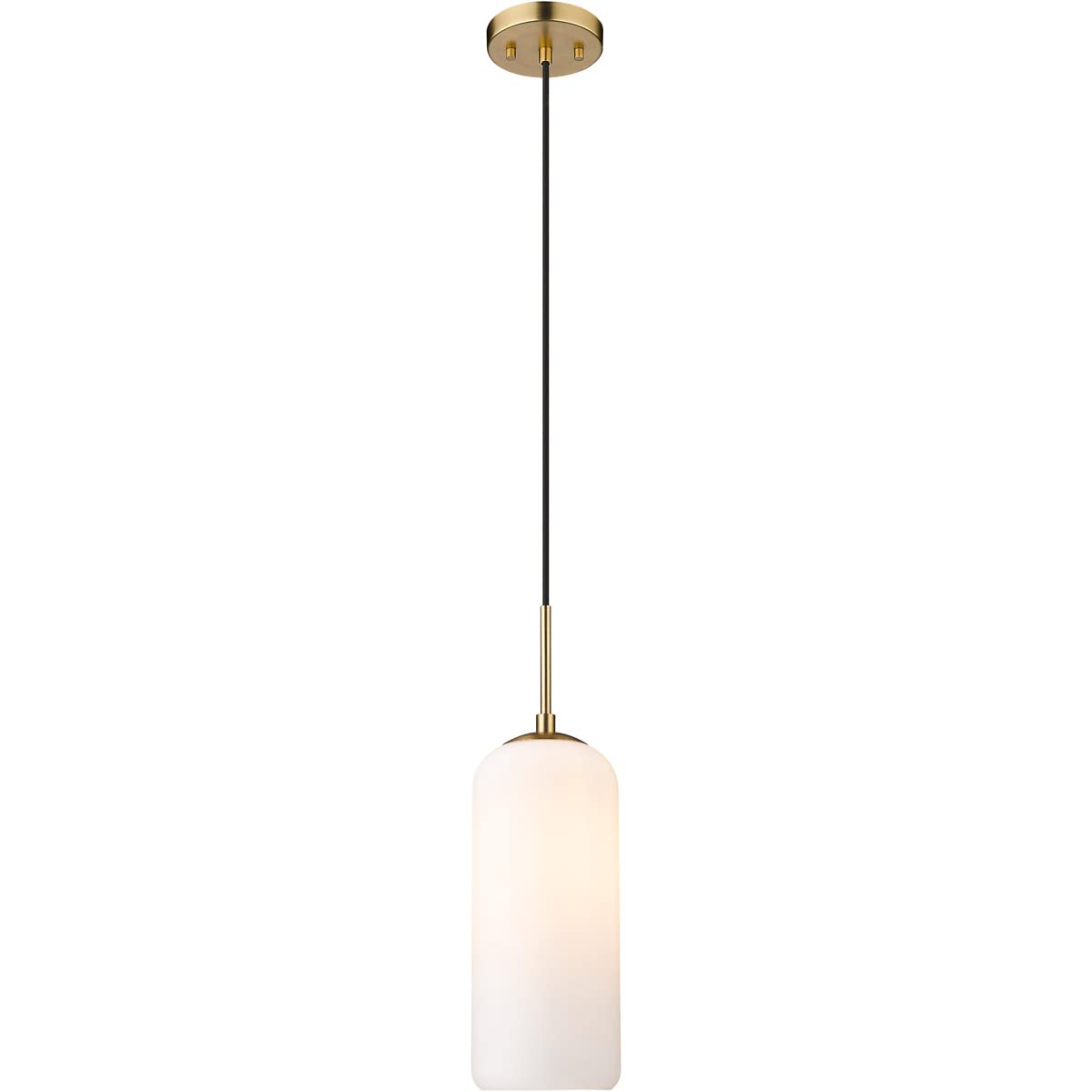 Monty - 1 Light Pendant in Mid-Century Style-17 Inches Tall and 5.25 Inches Wide -Traditional Installation