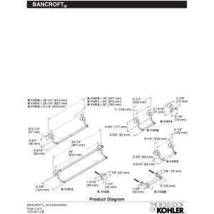 KOHLER K-11426-CP Drawer Pull, Polished Chrome