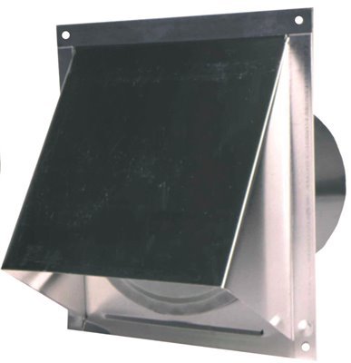 Master Flow 6 in. Round Wall Vent with Screen and Damper