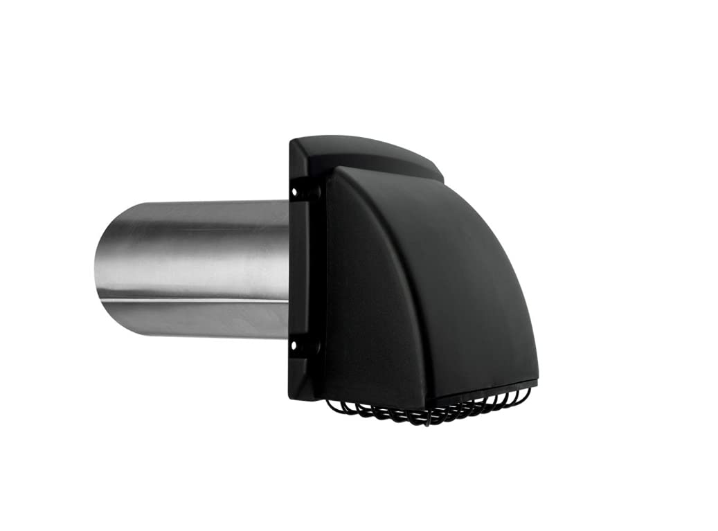 Everbilt BPMH4BLKHD6 Wide Mouth Dryer Vent Hood (Black)