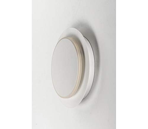 ET2 E20090-MW Revolver ADA Compliant Acrylic Halo Round LED Flush Mount/Wall Sconce, 1-Light 10 Watt, 3" H x 10" W, Matte White