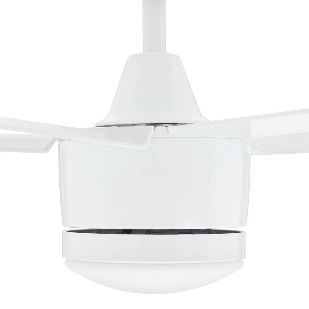 Merwry 48 in. Integrated LED Indoor White Ceiling Fan with Light Kit and Remote Control