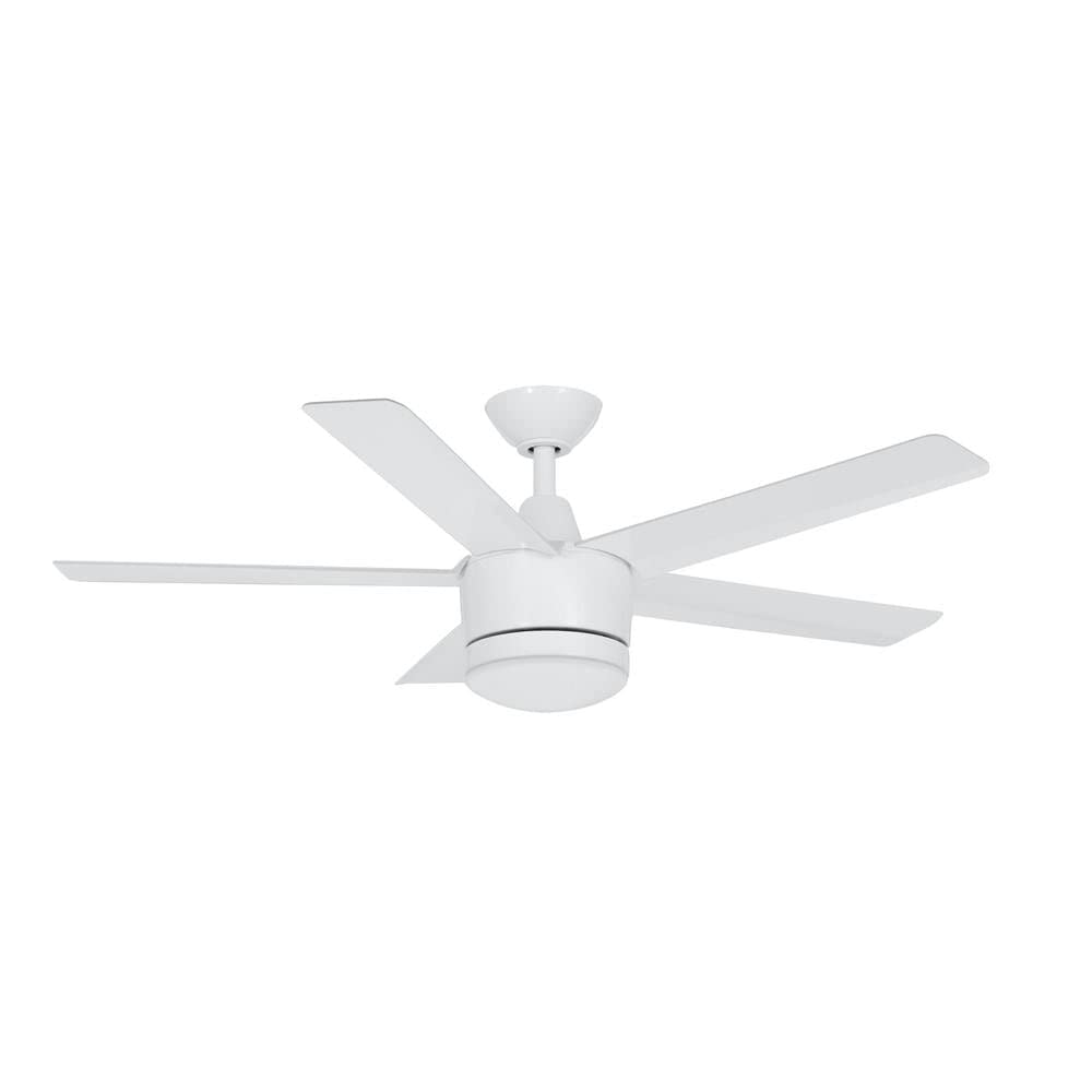 Merwry 48 in. Integrated LED Indoor White Ceiling Fan with Light Kit and Remote Control