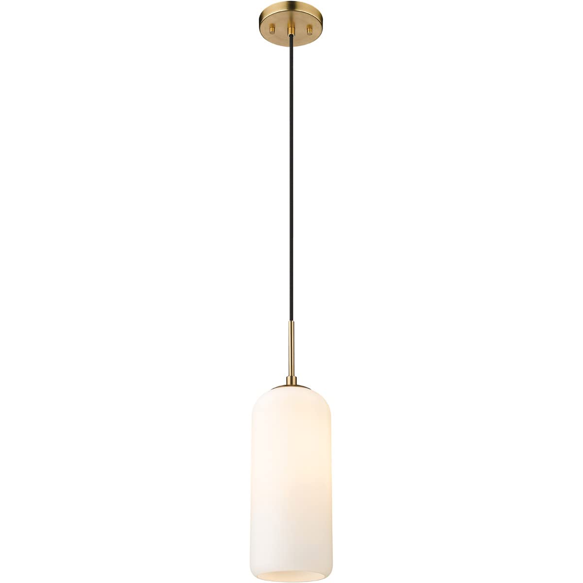 Monty - 1 Light Pendant in Mid-Century Style-17 Inches Tall and 5.25 Inches Wide -Traditional Installation