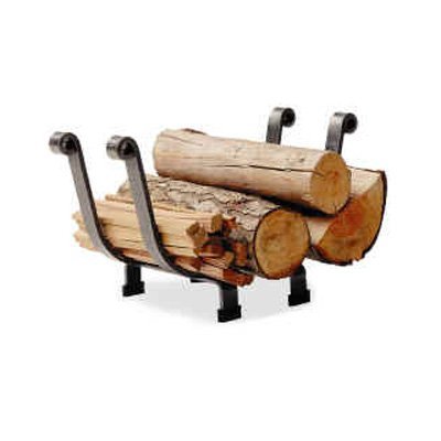 Enclume Basket Log Rack, Hammered Steel