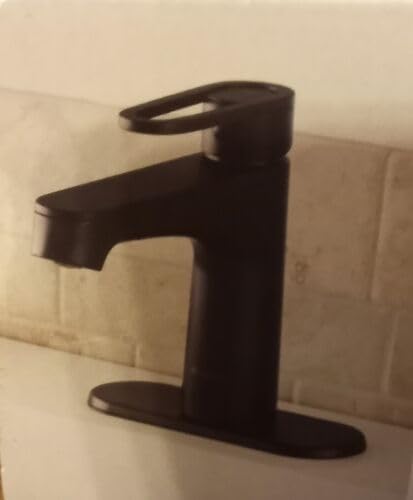 Glacier Bay Kendrick Single Hole Single-Handle Bathroom Faucet in Matte Black