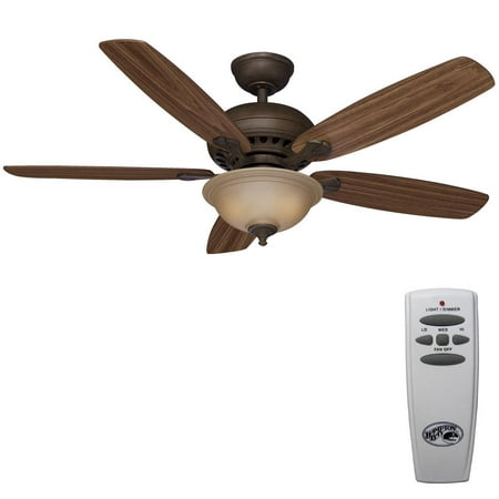 Hampton Bay Southwind 52  LED Venetian Bronze Ceiling Fan 52371 - New