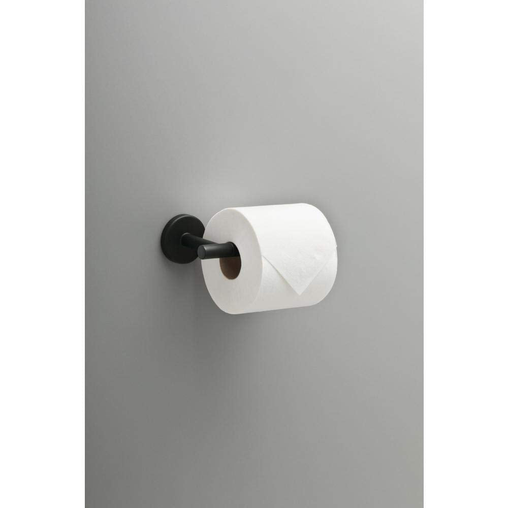 Delta Lyndall Single Post Toilet Paper Holder in Matte Black