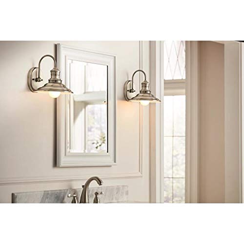 allen + roth Hainsbrook 1-Light Pewter Traditional Vanity Light