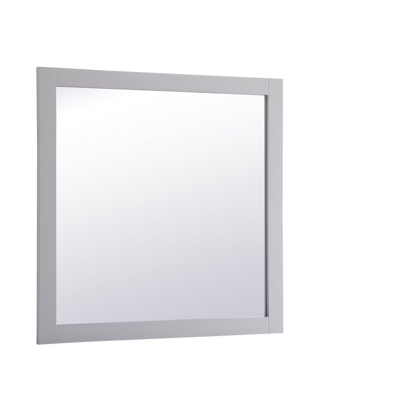 Elegant Decor Aqua Square Vanity Mirror 36 inch in Grey