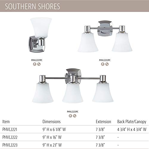 Park Harbor PHVL2223PC Park Harbor PHVL2223 Southern Shores 23" Wide 3 Light Bathroom Fixture